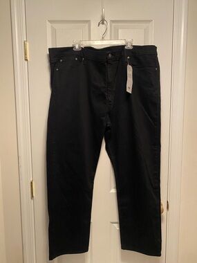 Levi’s Men's Black 502 Taper Flex Jeans…size 48 x 32